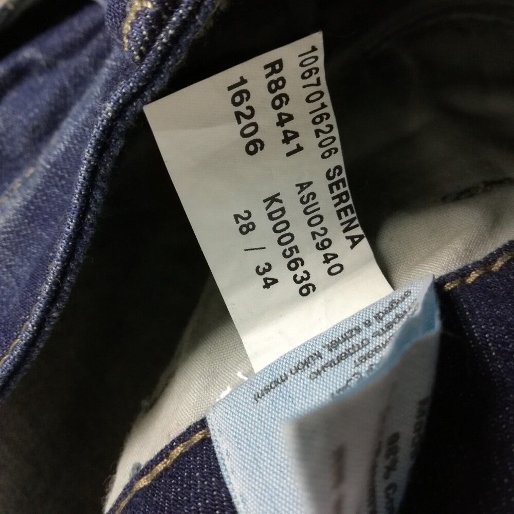 Mavi Womens Jeans Serena Super Skinny Blue Denim Dark Wash Ripped Stretch 28 - Picture 14 of 14